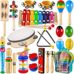 Colorful educational toys for developing brain connections and early childhood learning.